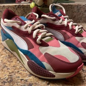Puma Sneakers RS-X3 Puzzle Cabernet/ White 371570 16 Men's Sz 11.5
